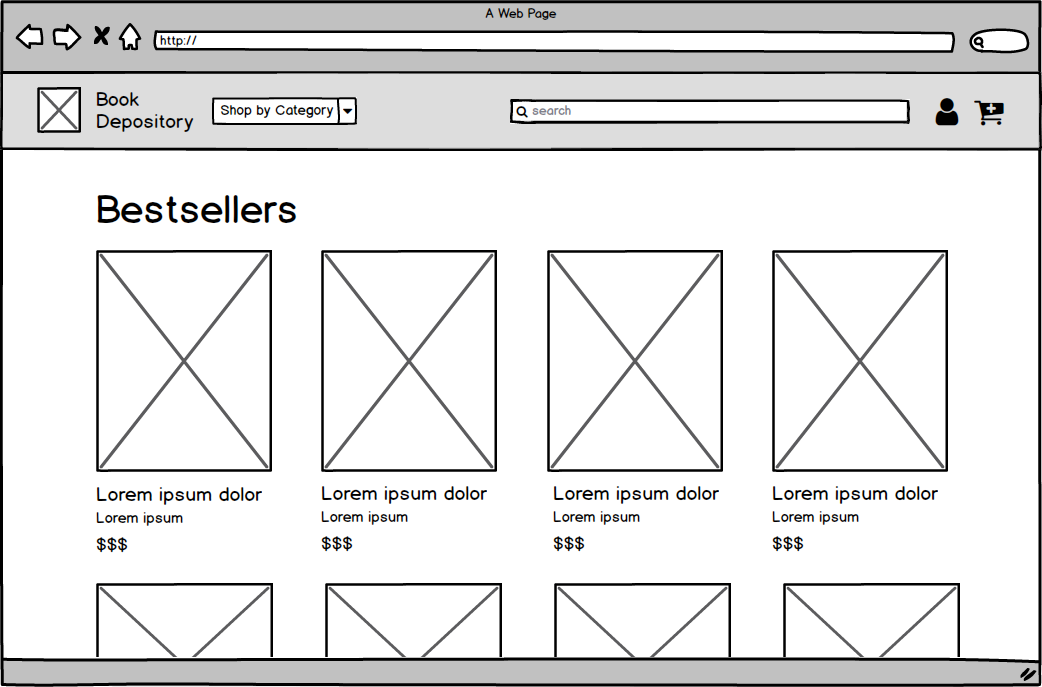 bestsellers page redesign