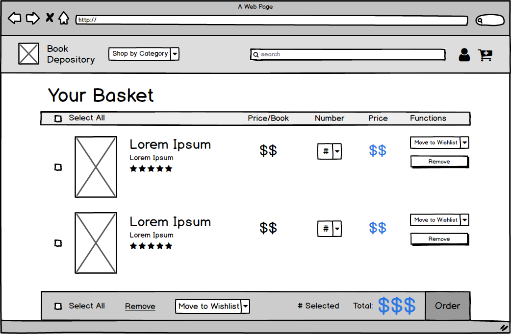 Cart — redesign